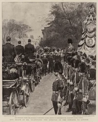 Der Tod von Mr Gladstone, die Überführung der Überreste nach London